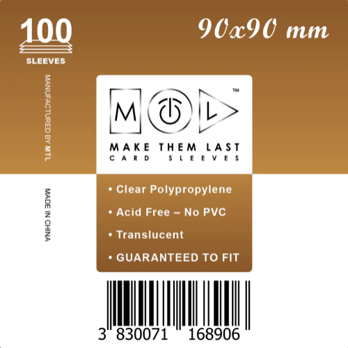 MTL 90x90 mm standard kártyavédő 100 db