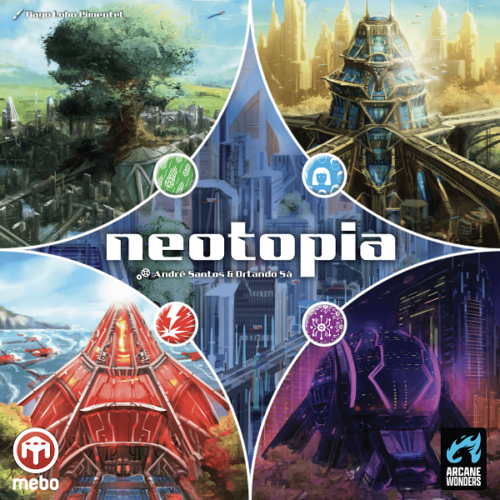 Neotopia (választható nyomdai magyar szabállyal) társasjáték + AJÁNDÉK promókártyák