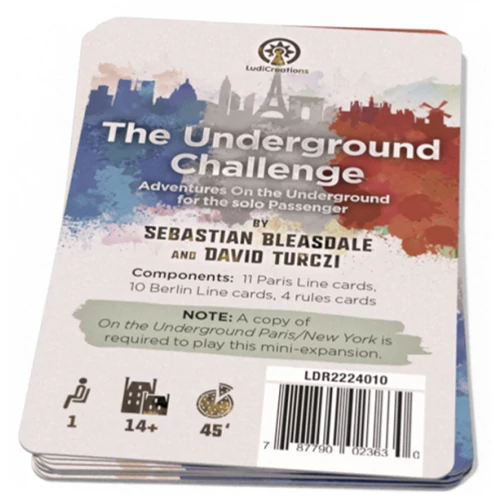 The Underground Challenge: Paris / New York (angol) challange lapka kiegészítő