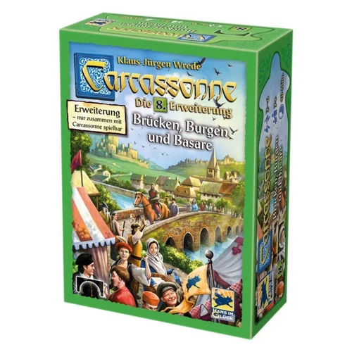 Carcassonne 8. - Várak, Hidak, Vásárok (német, letölthető magyar szabállyal) kiegészítő