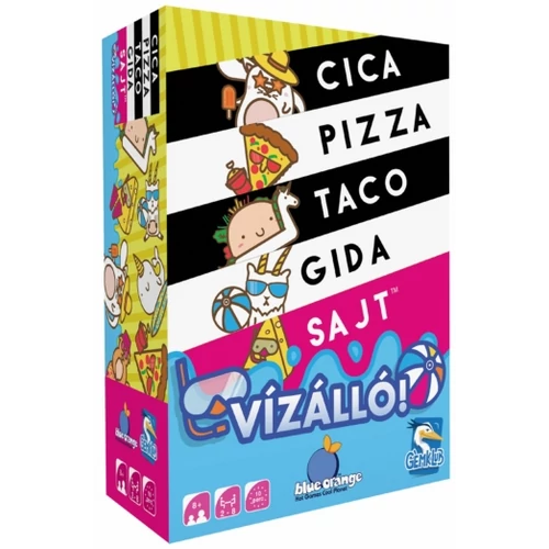 Vízálló cica, pizza, taco, gida, sajt