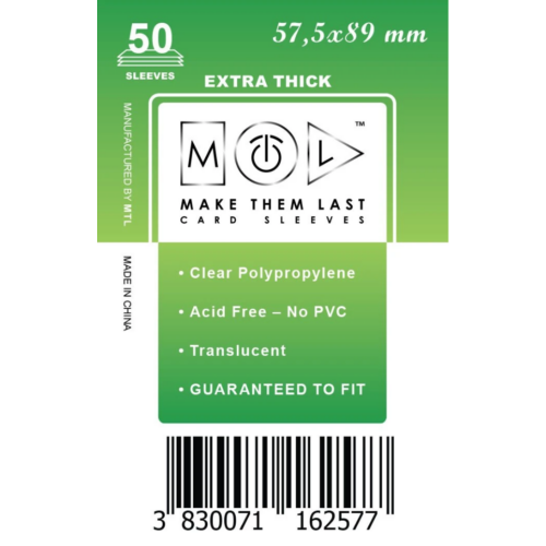 MTL 57,5x89 mm premium kártyavédő