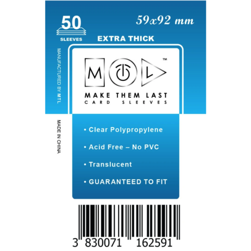 MTL 59x92 mm premium kártyavédő
