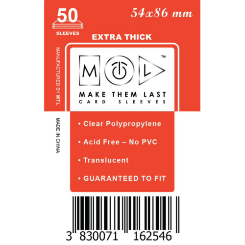 MTL 54x86 mm premium kártyavédő