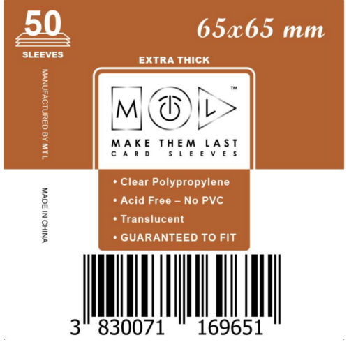  MTL 65x65 mm premium kártyavédő
