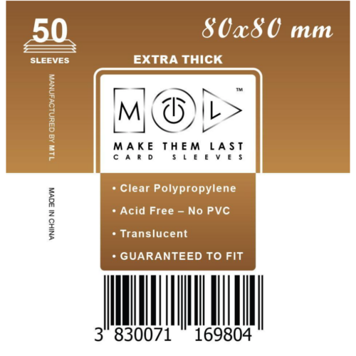 MTL 80x80 mm premium kártyavédő