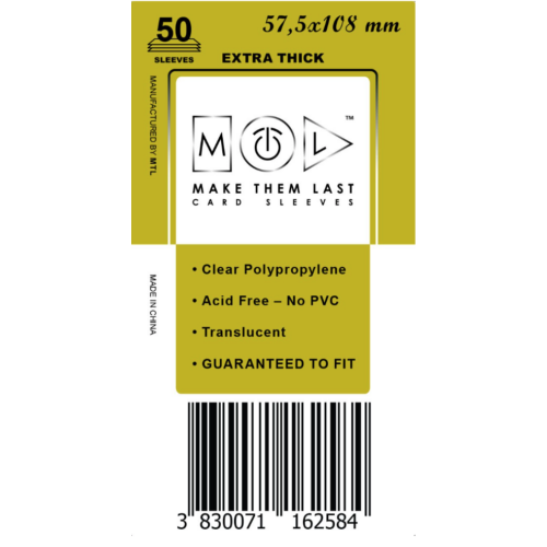 MTL 57,5x108 mm premium kártyavédő