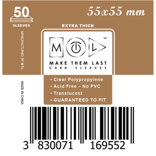MTL 55x55 mm premium kártyavédő