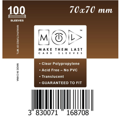 MTL 70x70 mm standard kártyavédő