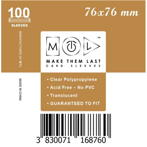 MTL 76x76 mm standard kártyavédő