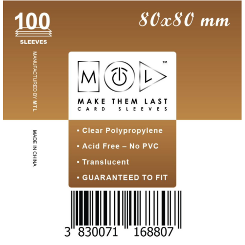 MTL 80x80 mm standard kártyavédő