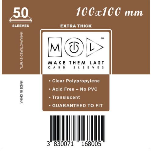 MTL 100x100 mm premium kártyavédő